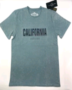 Men's Embossed T-Shirt- California