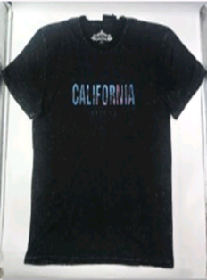 Men's Embossed T-Shirt- California