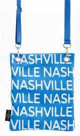 Skyline Watercolor Neck Wallet- Nashville