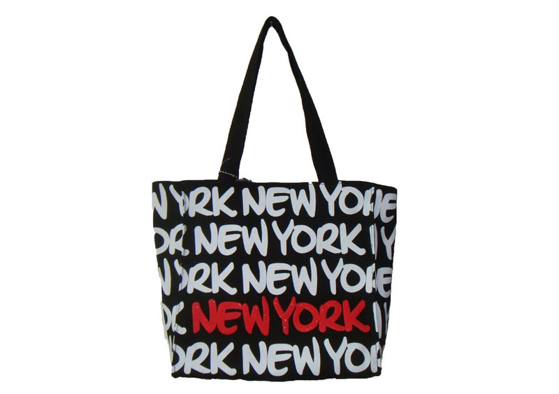 Bold Letter Small Tote- New York