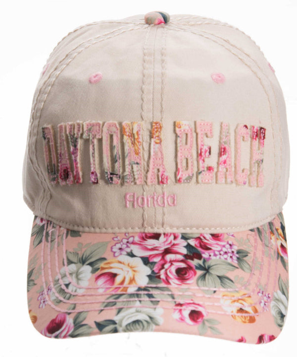 Distressed Floral Patch Cap- Daytona