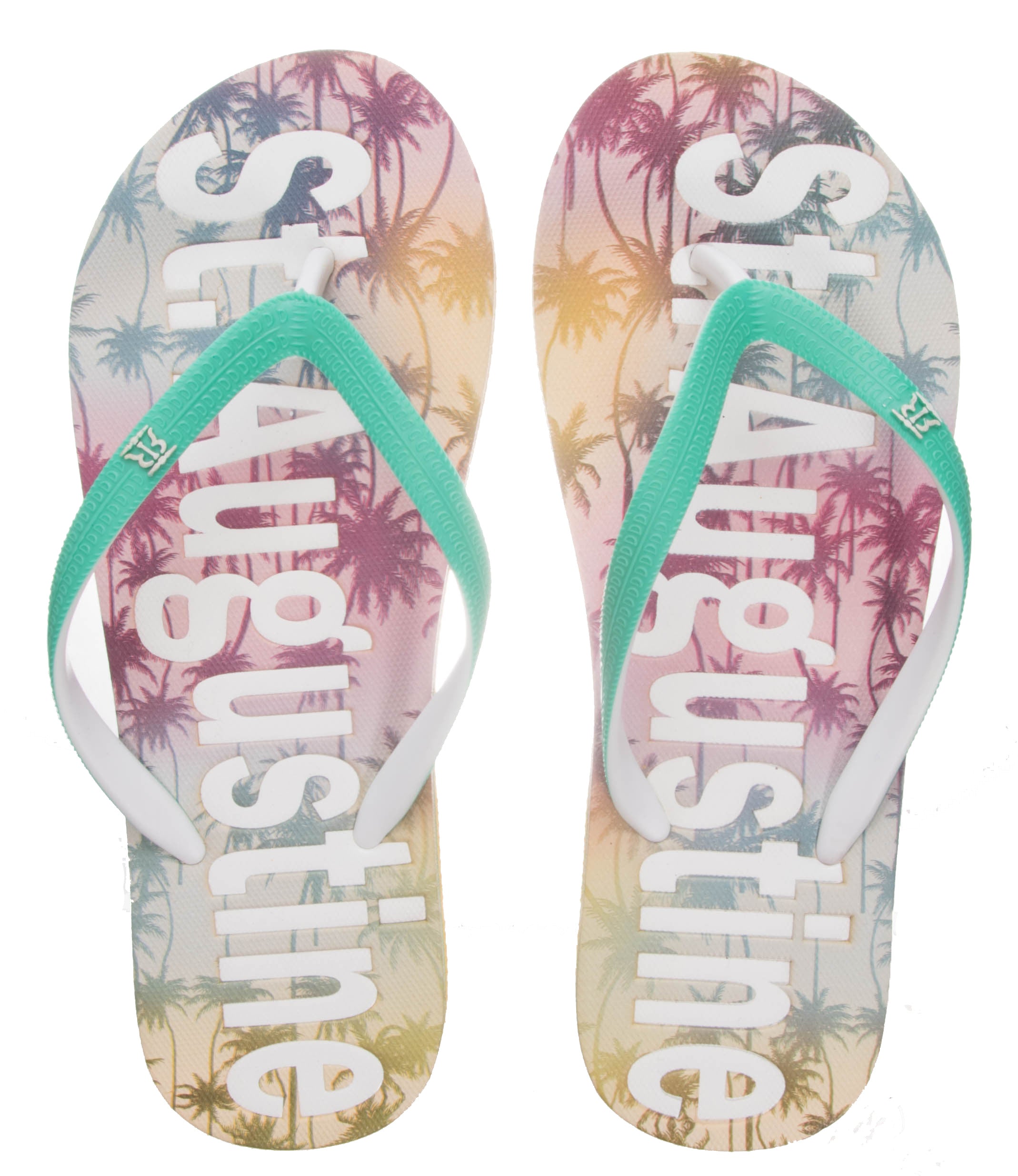 Rainbow Palm Trees Women's Flip Flop St. Augustine