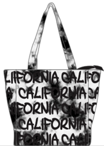 Tie Dye Small Tote- California