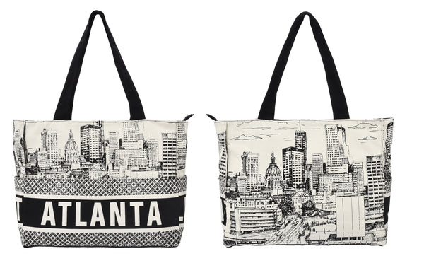 Atlanta Tote – Black/White