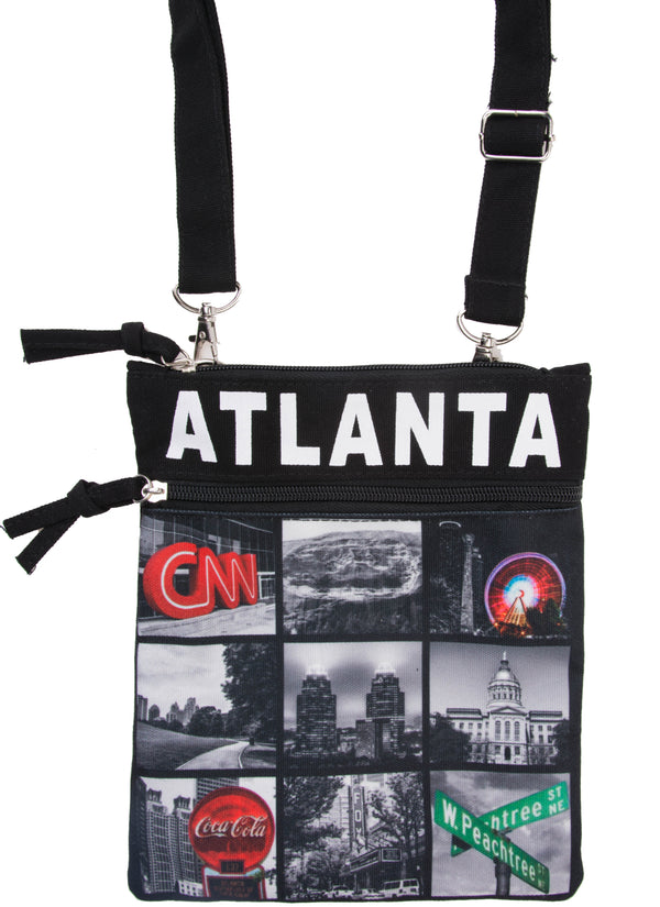 Collage Photo Neck Wallet- Atlanta
