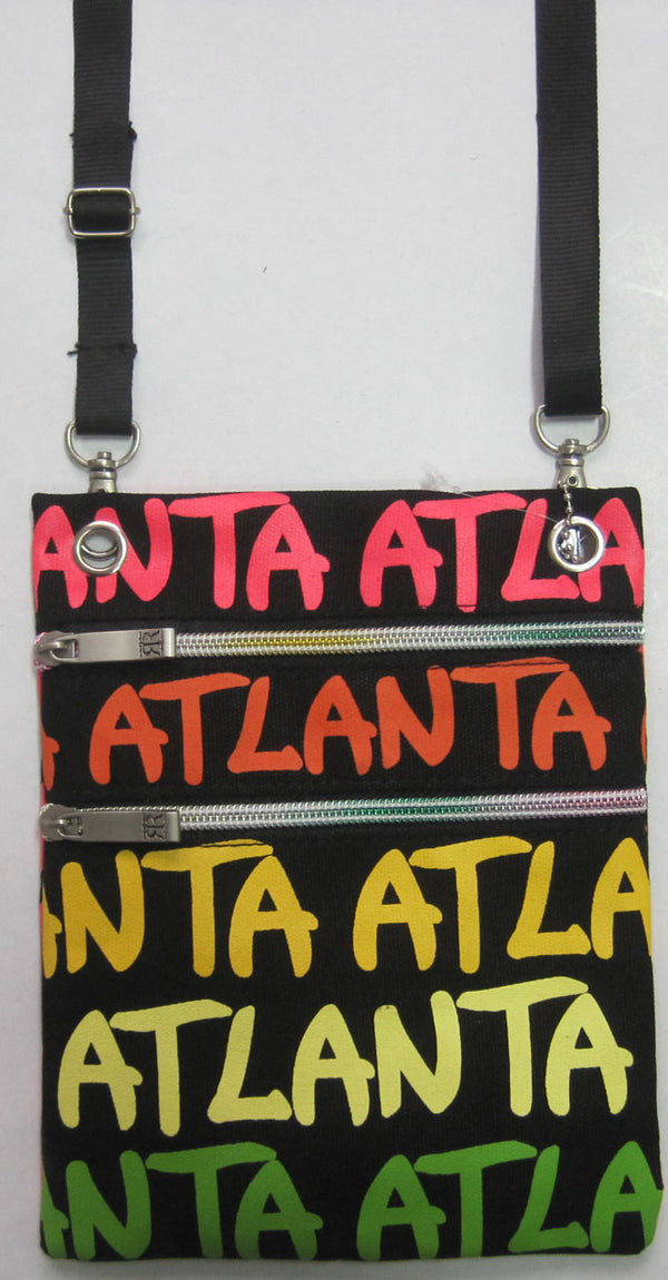Neon Rainbow Neck Wallet- Atlanta