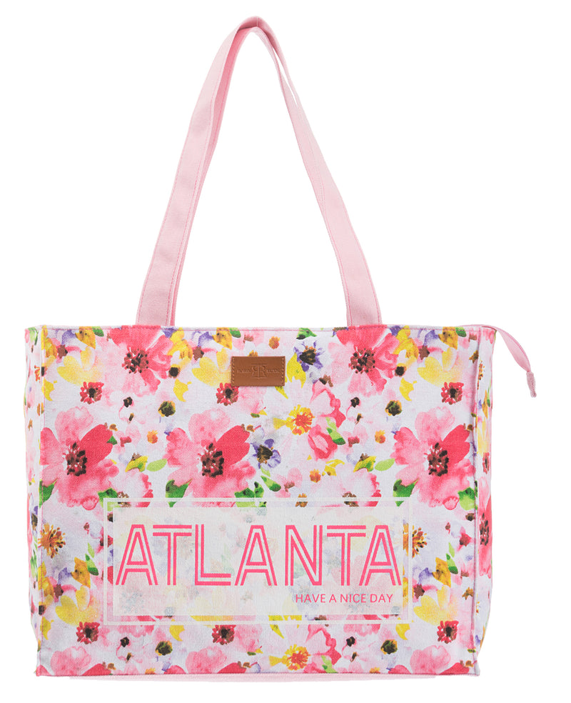 Watercolor Floral Tote Bag- Atlanta