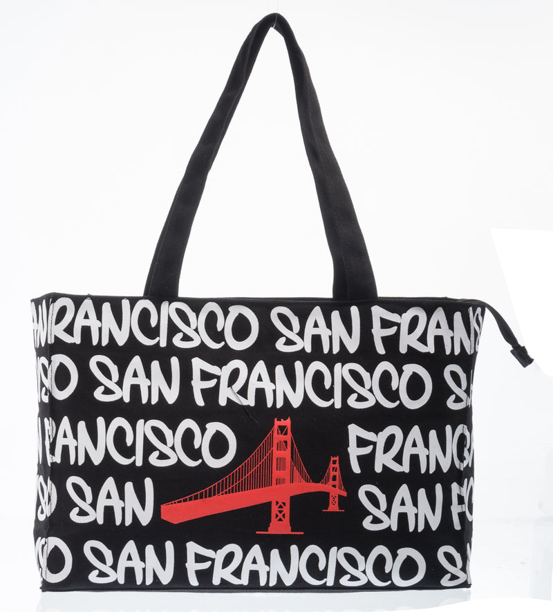 Medium Canvas Tote - San Francisco