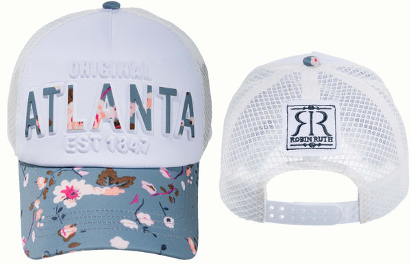 Embossed Floral Cap- Atlanta