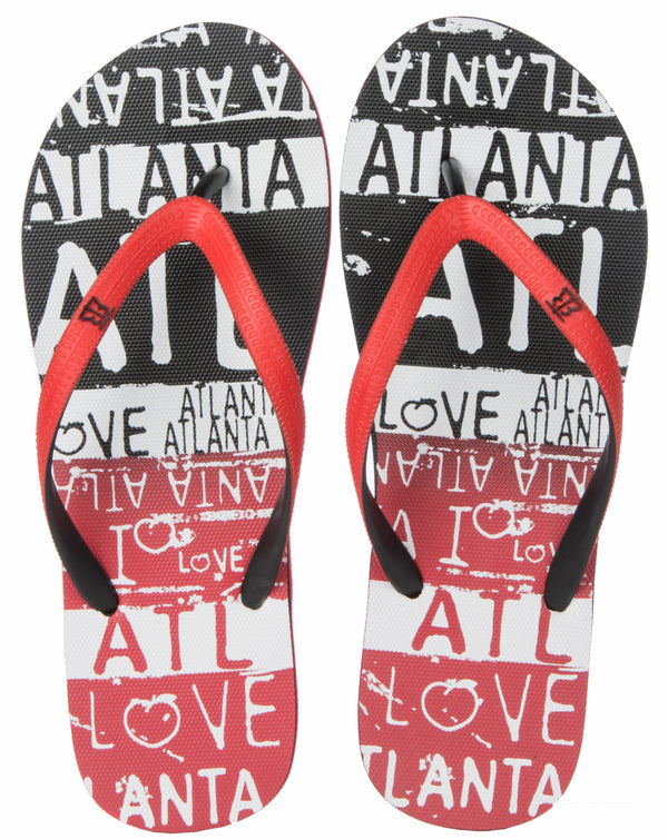 I Love Atlanta Distressed Ladies' Flip Flop