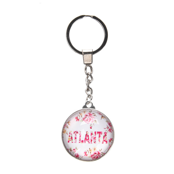 Atlanta Bubble Floral Keychain