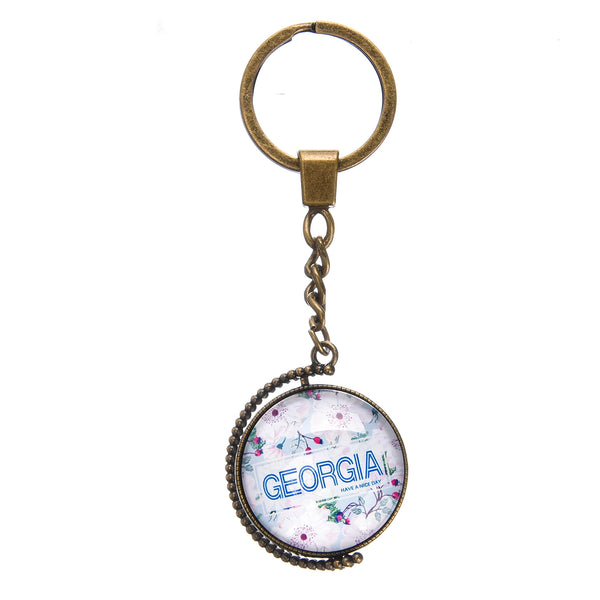 Circle Keychain- Georgia