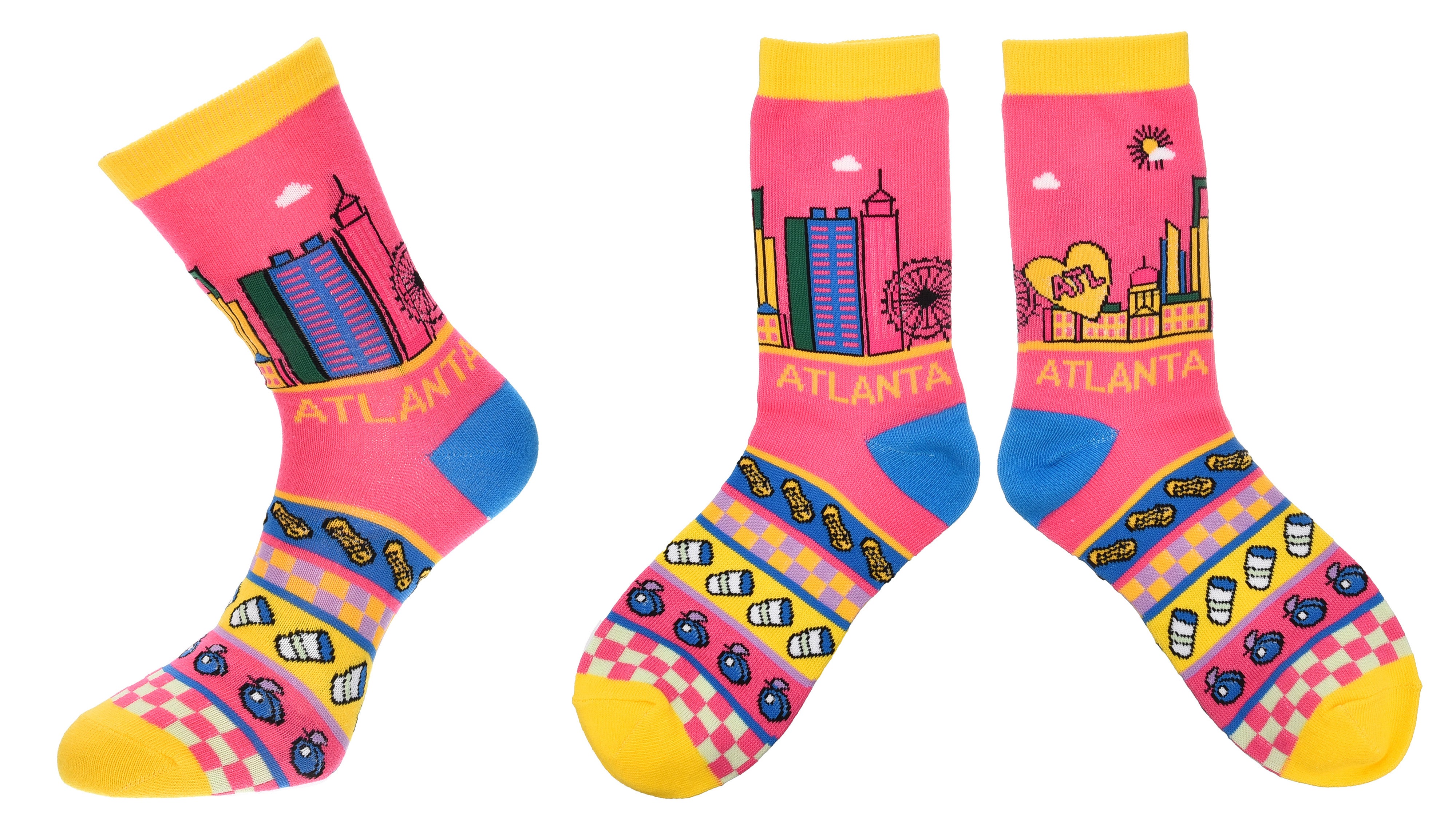 Pink Socks- Atlanta – robinruthstore.com