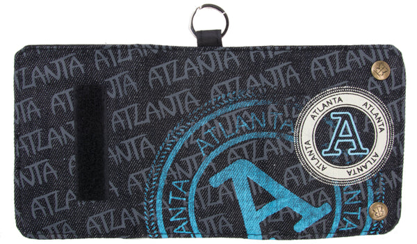 Atlanta Stamp Wallet - Blue/Black