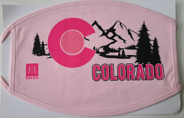 Colorado- Pink C Pink Face Cover
