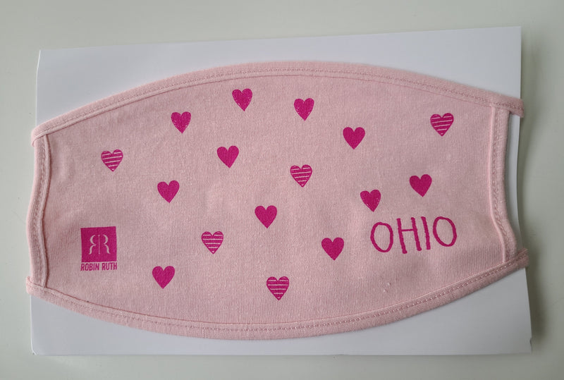 Ohio- Hearts Face Cover