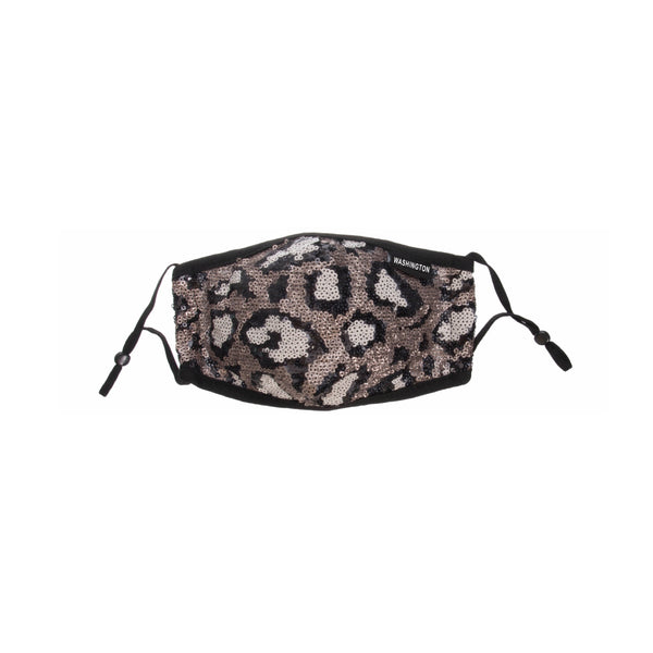 Washington- Leopard Glamour Sequin Mask