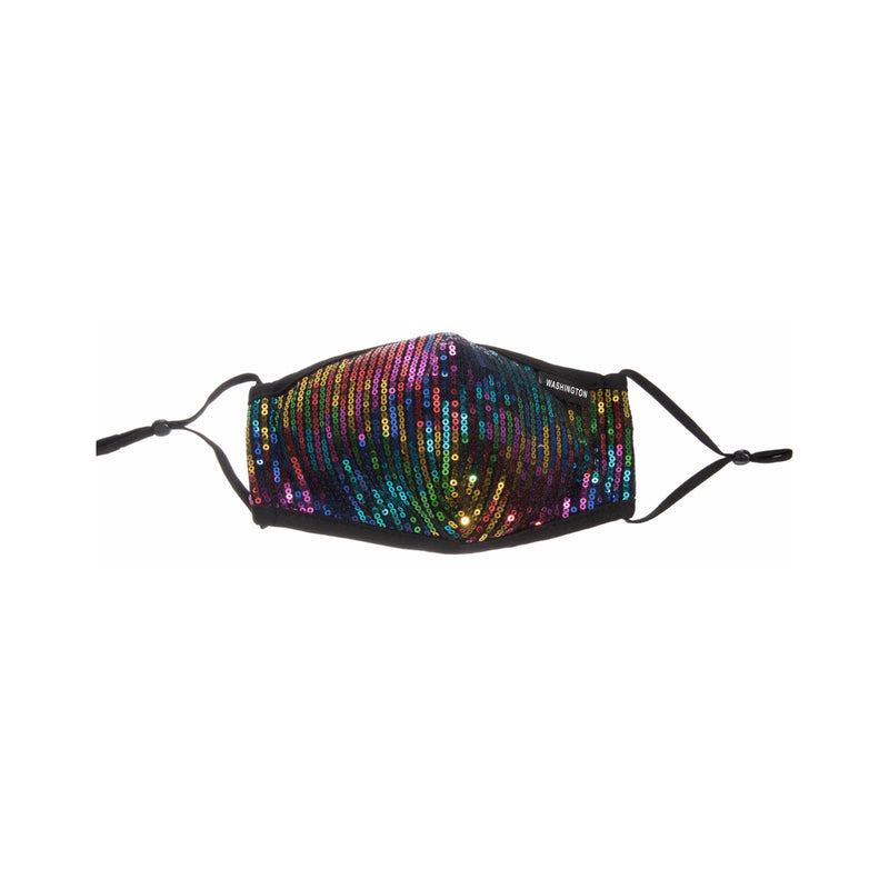 Washington- Rainbow Glamour Sequin Mask
