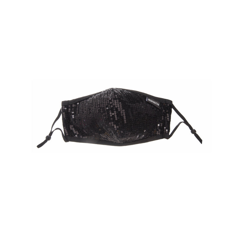 Washington- Black Glamour Sequin Mask