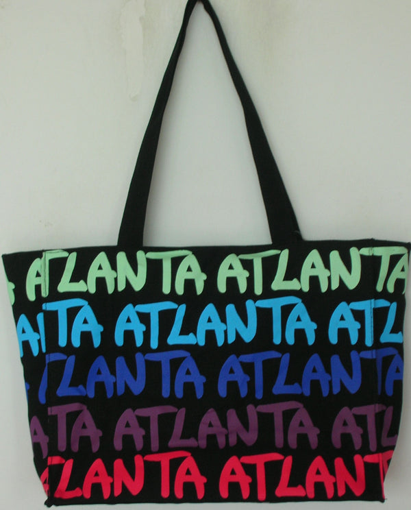 Neon Medium Tote-Atlanta