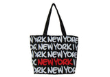 Bold Letter Small Tote- New York