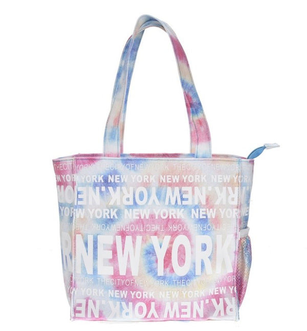 Tie Dye Small Tote- New York