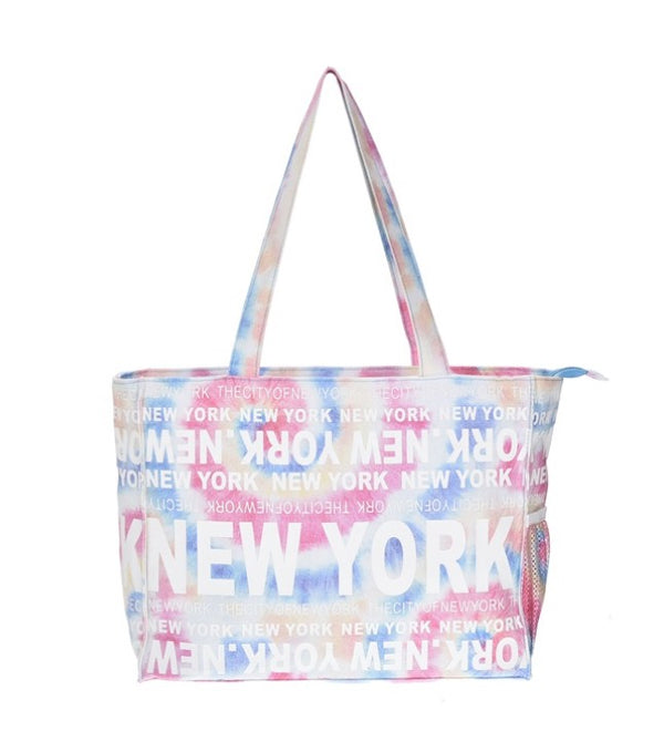 Tie Dye Medium Tote- New York