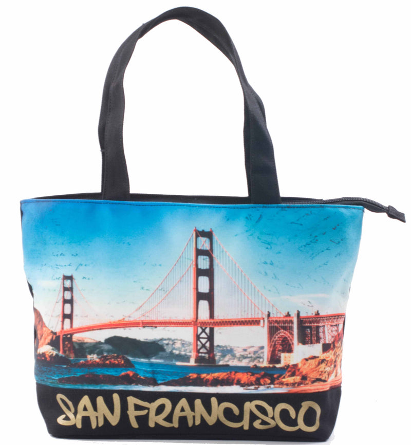 Bridge Print Canvas - San Francisco Medium Tote