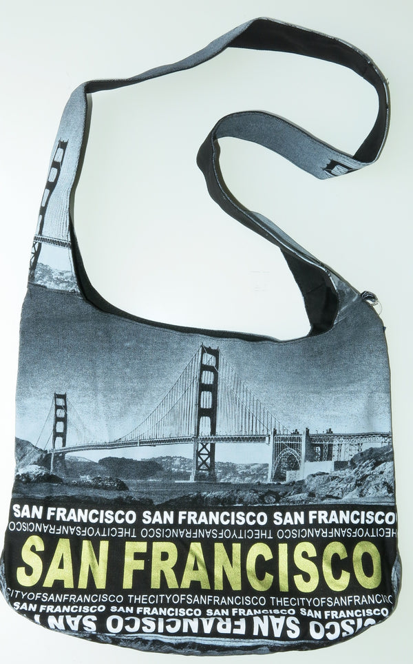 Large Skyline Round Bag- San Francisco