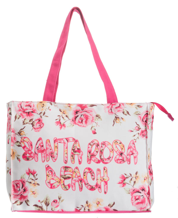 The City of Floral Medium Tote- Santa Rosa