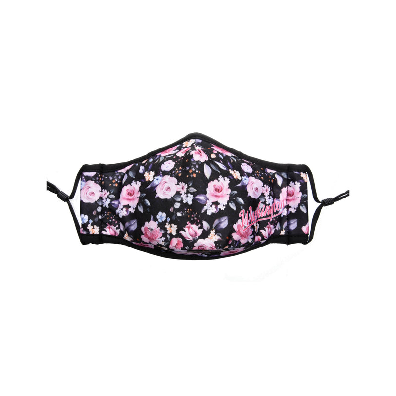 Washington- Floral Mask Black