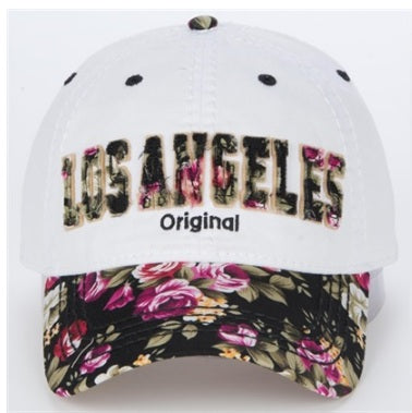 Floral Stitched  Cap - LA