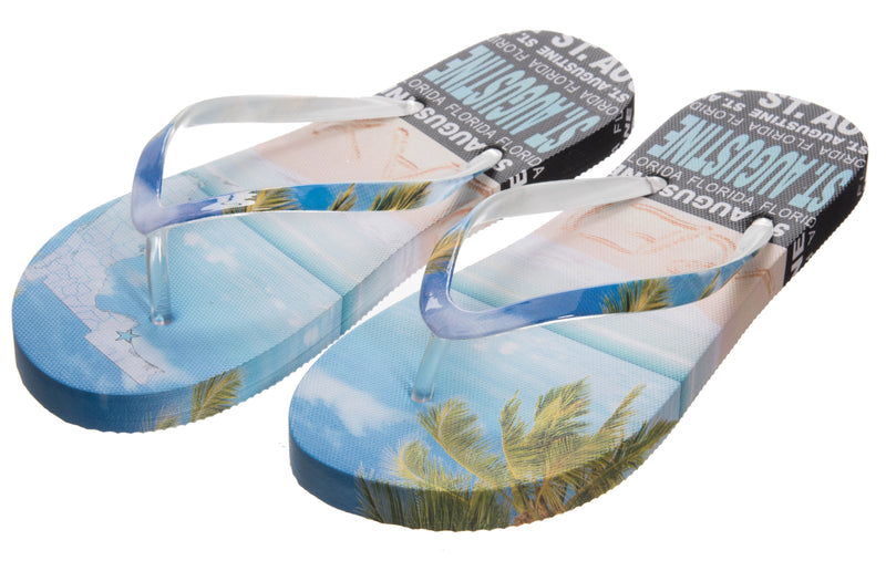 Digital Skyline Women's Flip Flop- St. Augustine