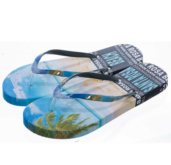 Digital Skyline Women's Flip Flop- Santa Rosa