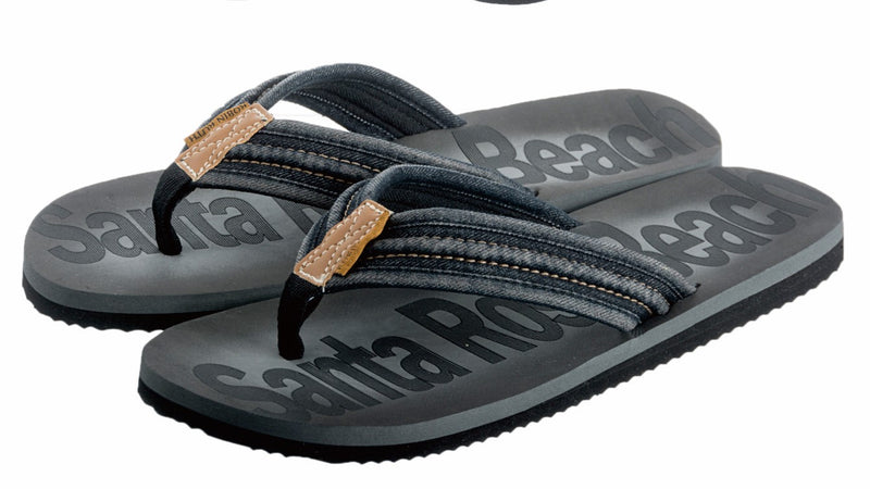 Bold Letter Men's Flip Flop- Santa Rosa