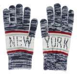 New Classic Winter Gloves- NY Distressed Black & White