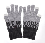 Color Block Smart Touch Gloves -NY