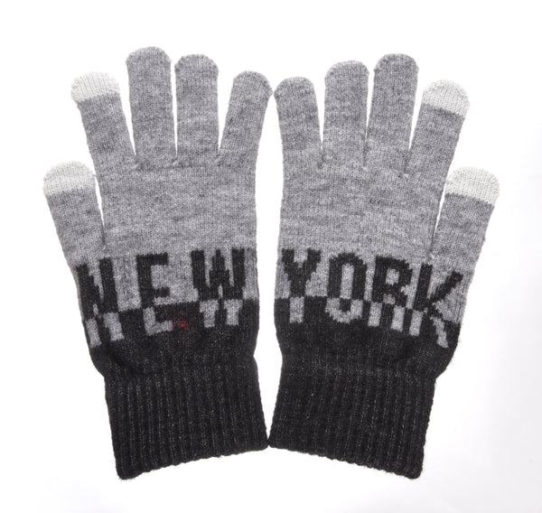 Color Block Smart Touch Gloves -NY