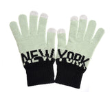 Color Block Smart Touch Gloves -NY