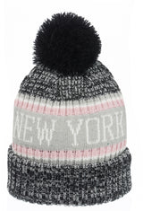 Pompom Beanie - New York