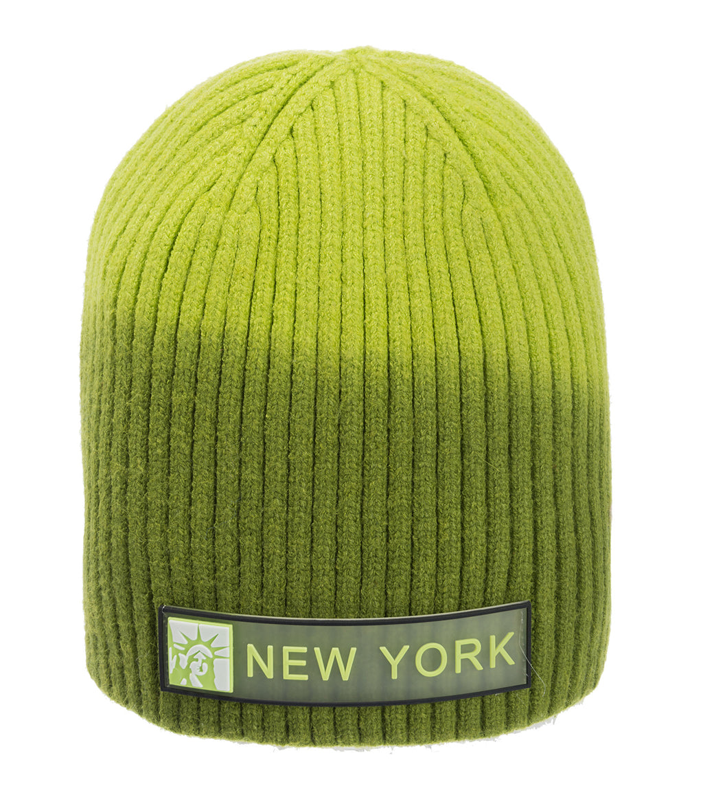 Silicone Band Winter Beanie- NY Statue of Liberty Ombre
