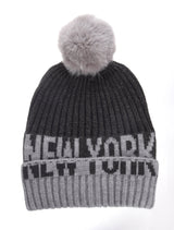 Color Block Beanie- NY