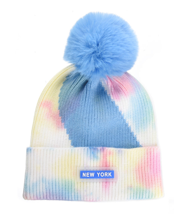 PVC Tie Dye Beanie - NY