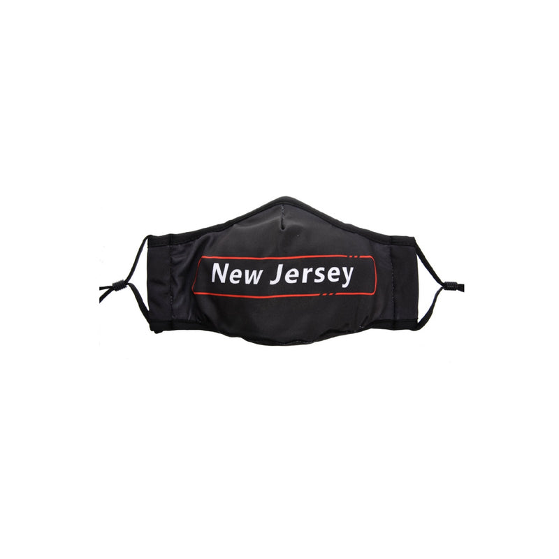New Jersey- Block Mask Red & Black