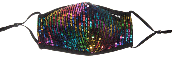 Glamour Sequin Mask- Kansas