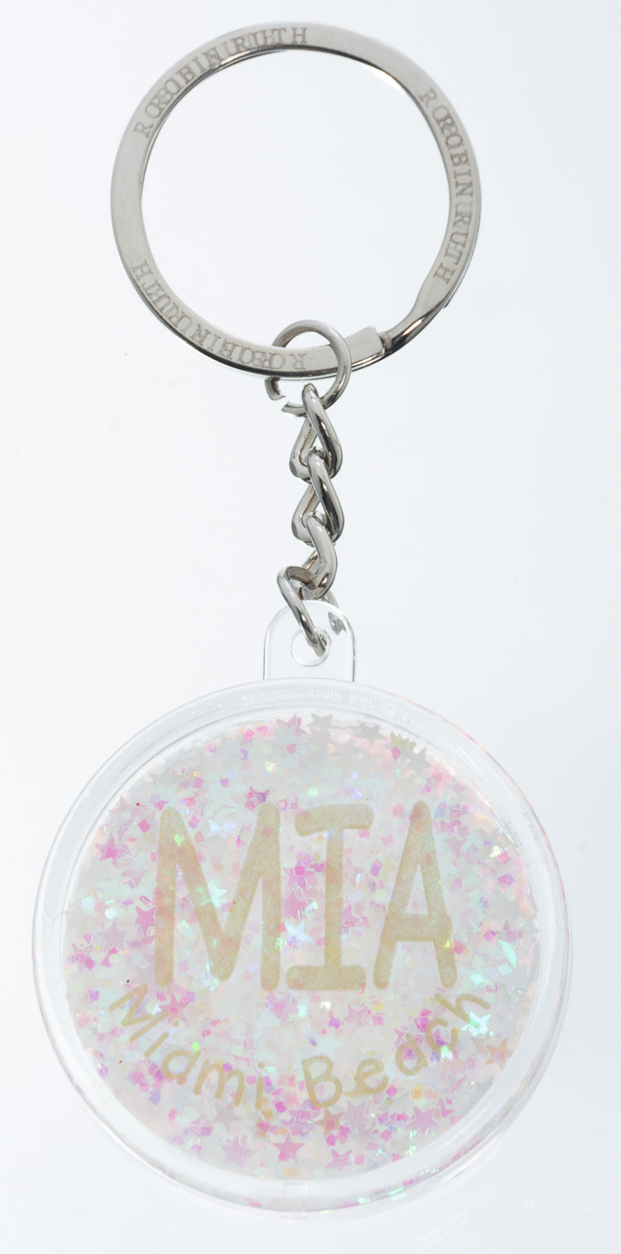 ◆VINTAGE HOLLYWOOD◆ Glitter Ribbon Pearl Keyring VH249OKE0 ◇VINTAGE HOLLYWOOD◇ Glitter Ribbon Pearl Keyring VH249OKE0