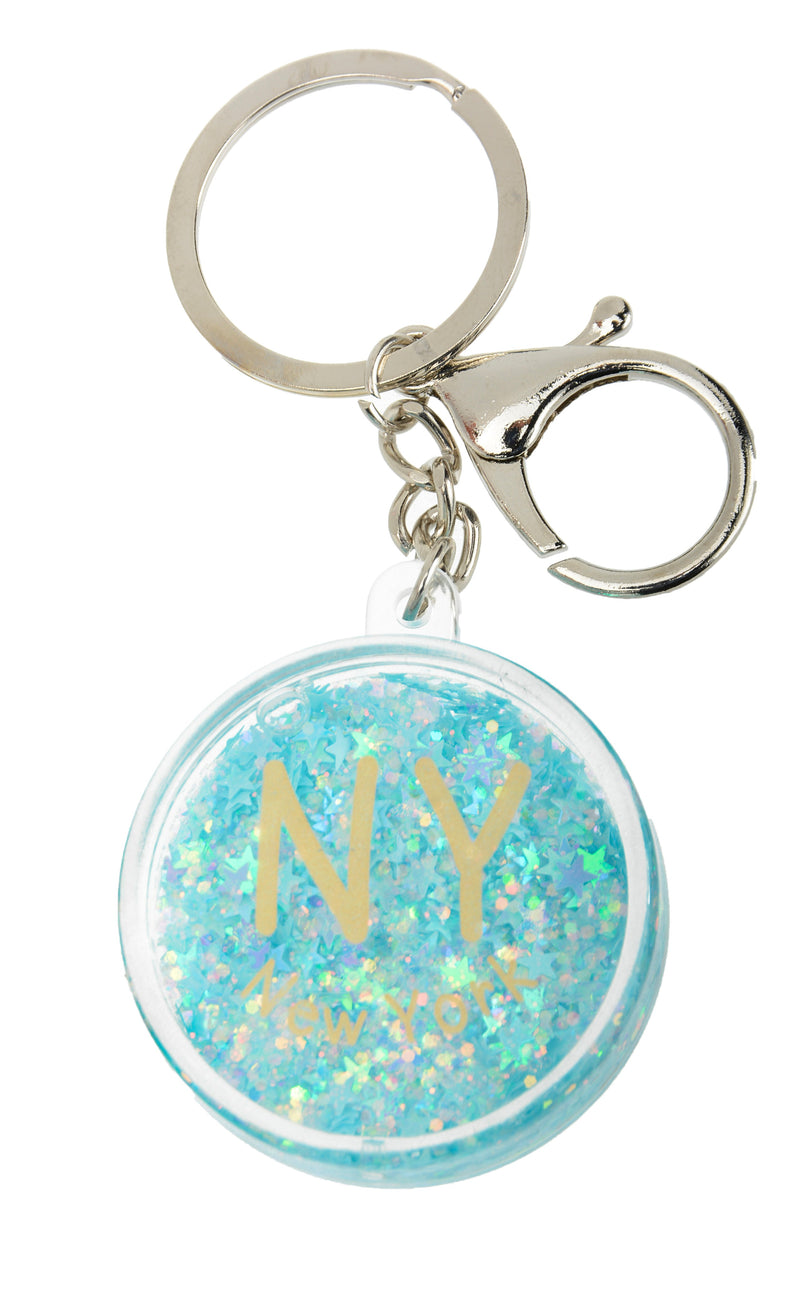 GLITTER KEYCHAIN- NEW YORK