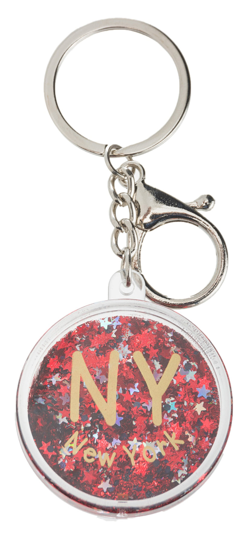 GLITTER KEYCHAIN- NEW YORK