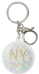 GLITTER KEYCHAIN- NEW YORK
