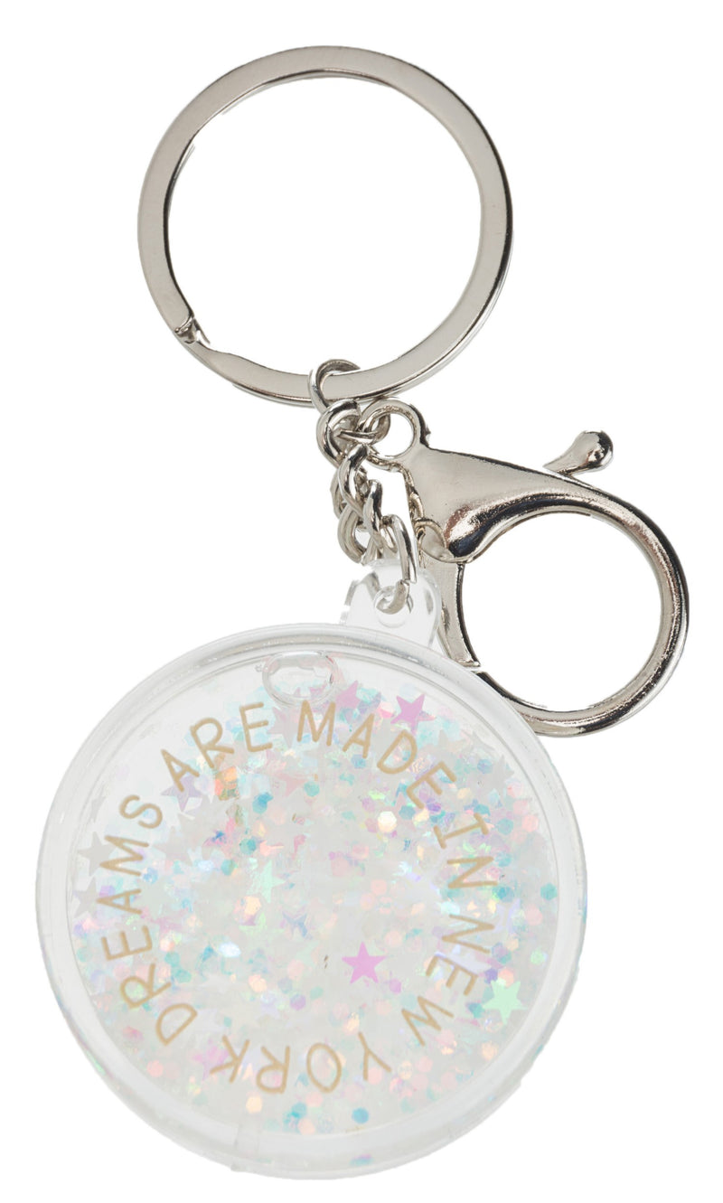 GLITTER KEYCHAIN- NEW YORK